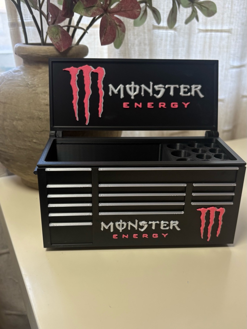 Black & Pink Toolbox Organizer